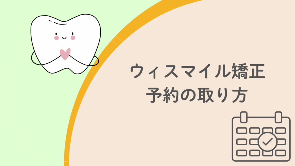 ウィスマイル矯正予約の取り方