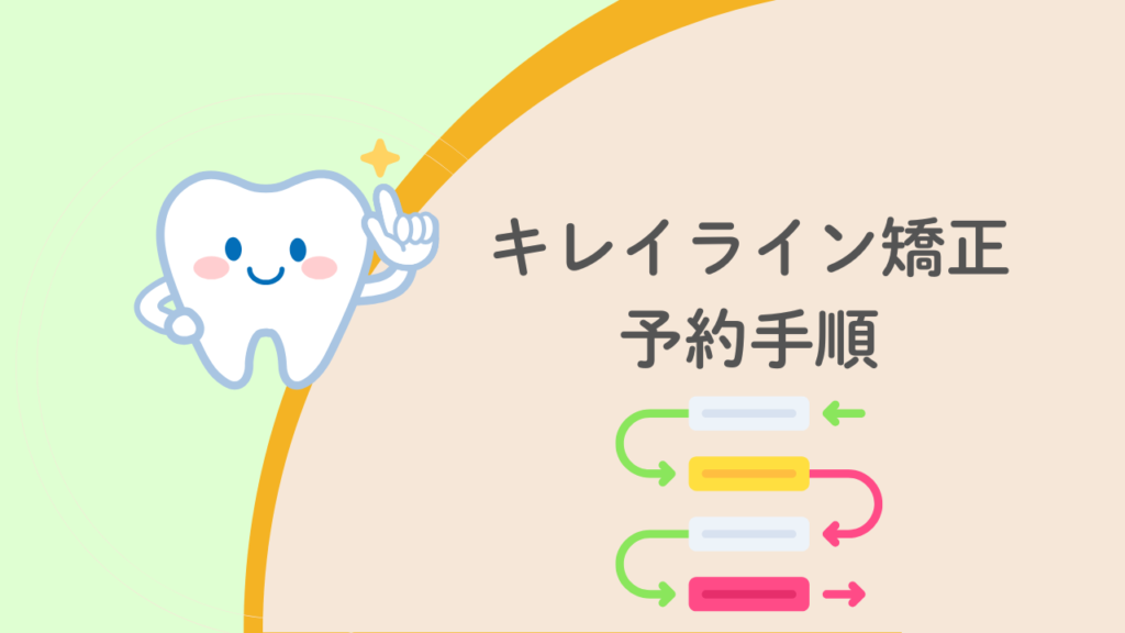 キレイライン矯正予約手順